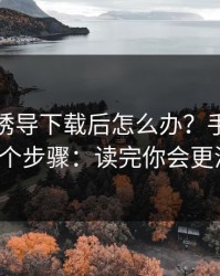 被99tk诱导下载后怎么办？手机自检的4个步骤：读完你会更清醒