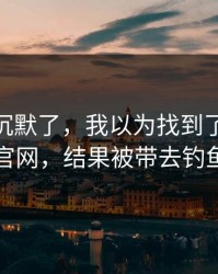 我当场沉默了，我以为找到了kaiyun中国官网，结果被带去钓鱼链接